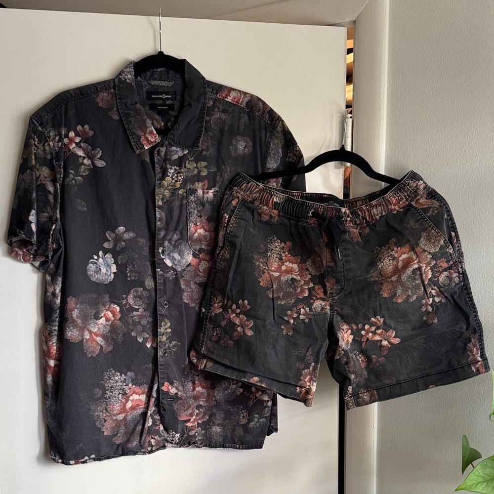 Floral Matching Set (Shirt & Shorts)